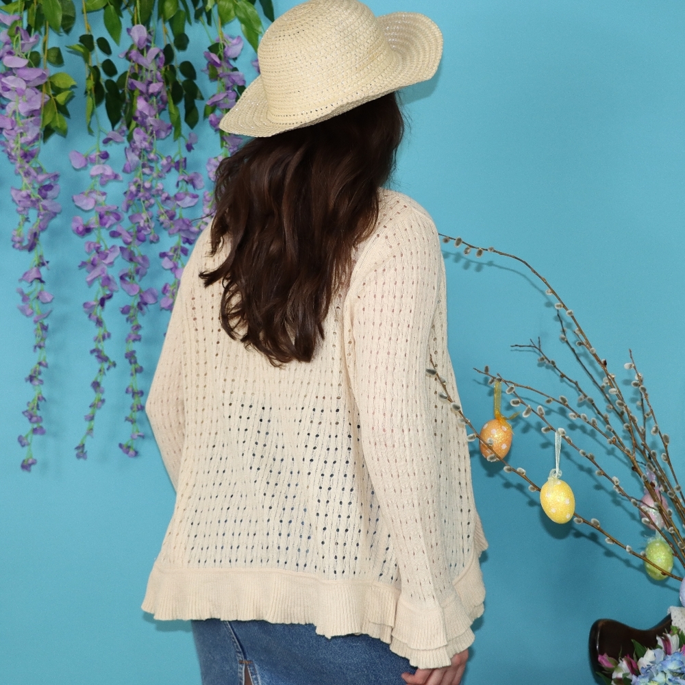 Knitted Ruffle Cardigan - Picture 3 of 4